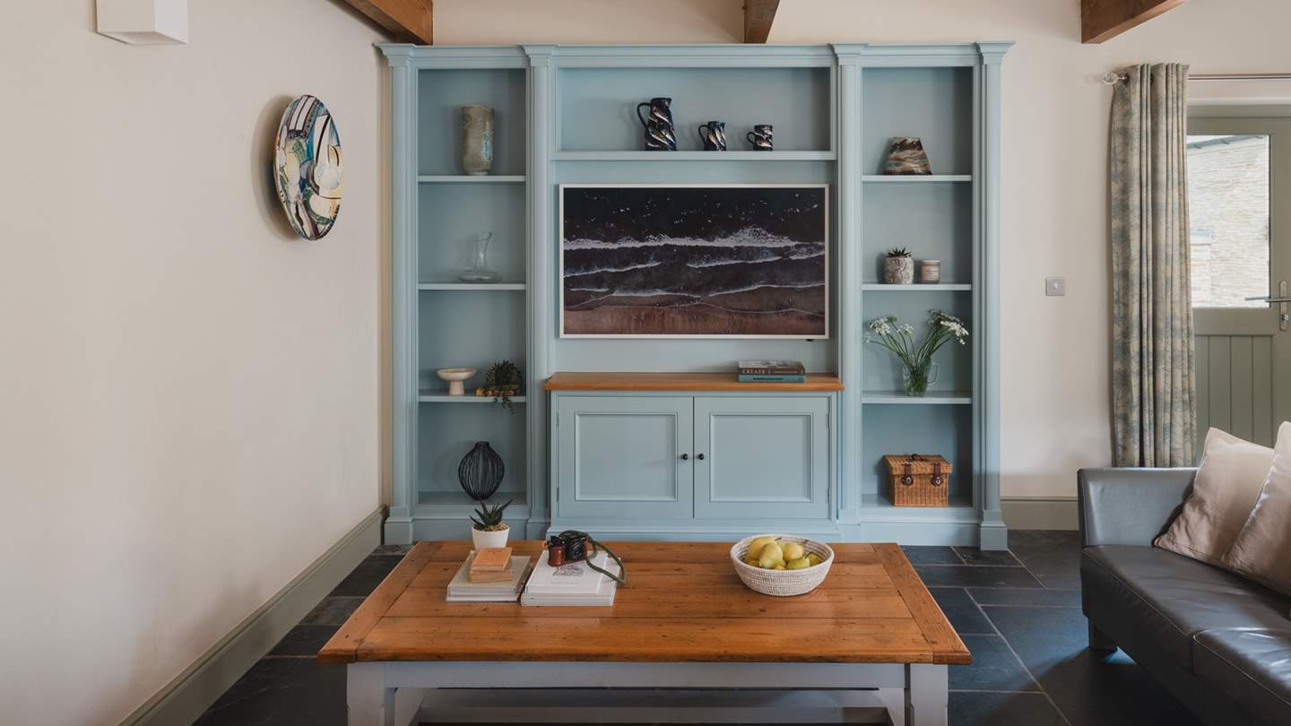 The large screen TV comes complete with full Sky package so you don't miss out on your favourite series 