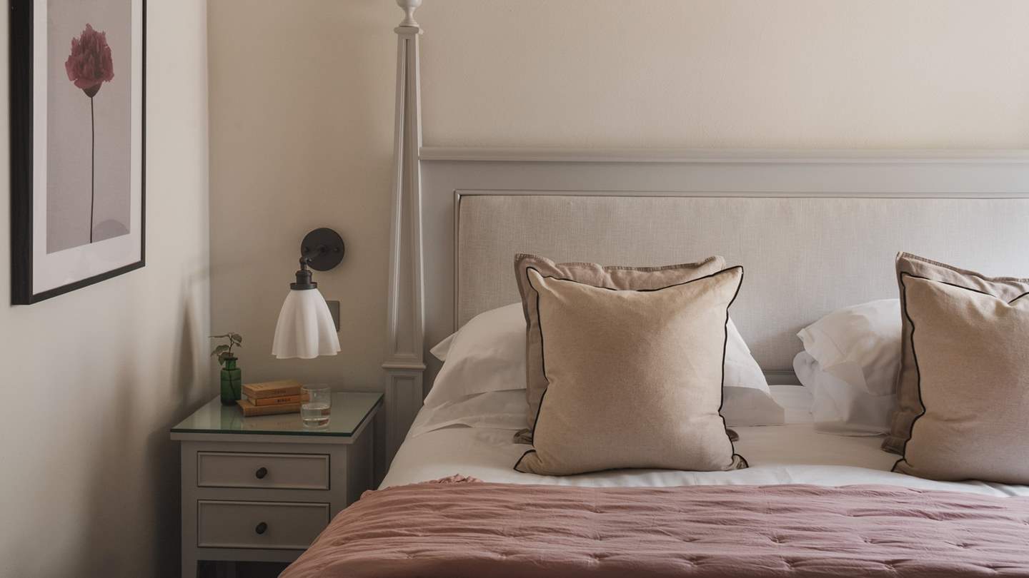 All the beds are super-soft and are beautifully furnished with hand-built wardrobes and dressing tables, quality linens, cosy blankets and throws