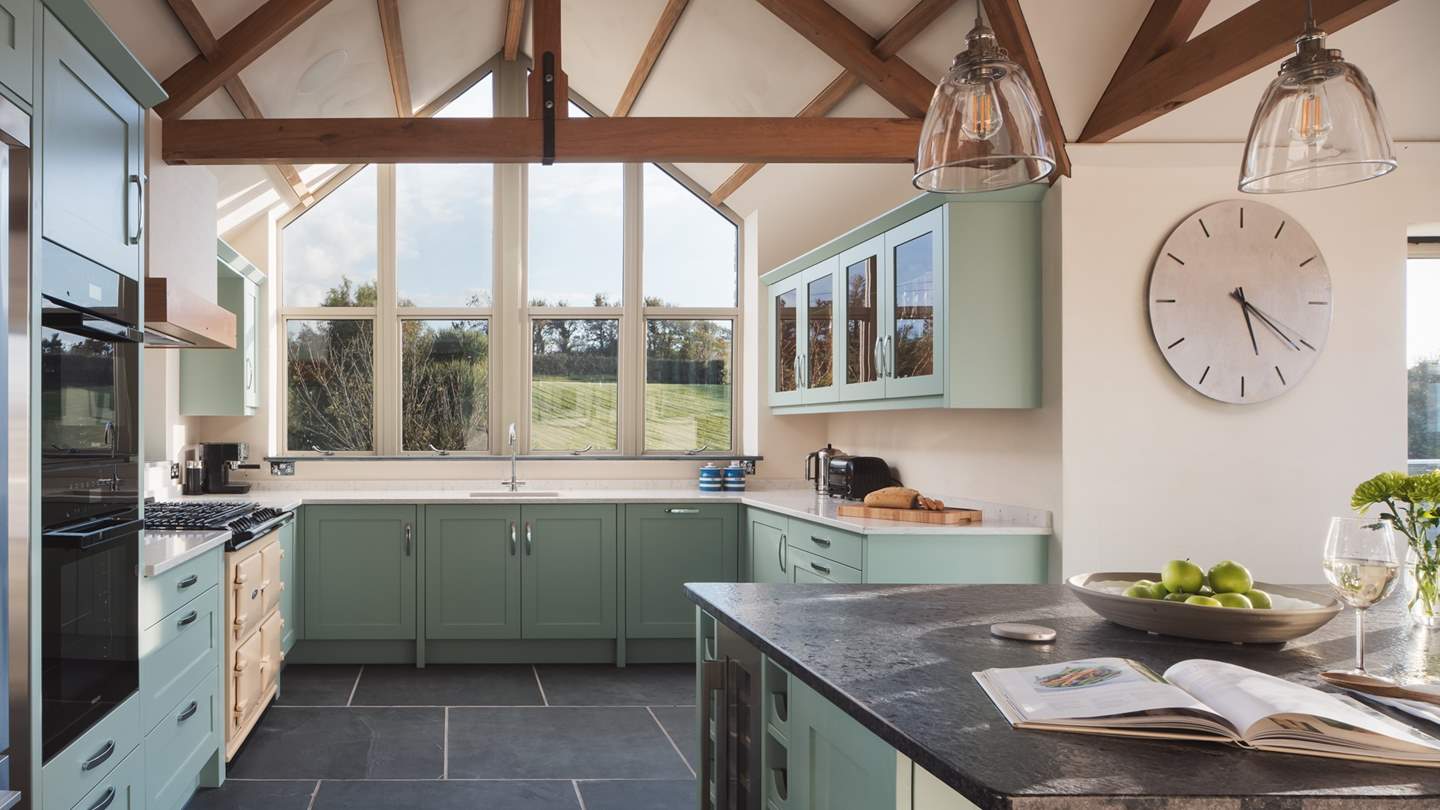 We just love the La Canche oven and bespoke cupboards and island - making cooking a dream!