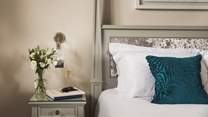 All of the bedrooms have the highest quality, luxurious linens, bedding, throws and cushions