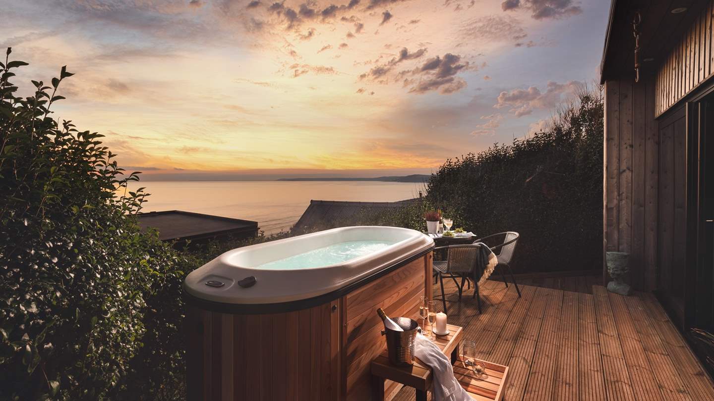 Breath-taking dusk daydreams over the heavenly horizon; you'll never want to leave this idyllic love nest.