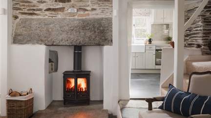 The cosy living promises the most charming of original features...