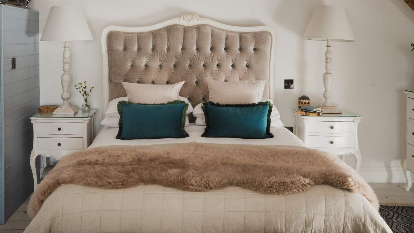 Residing on the first floor, the master bedroom beckons for a peaceful nights slumber