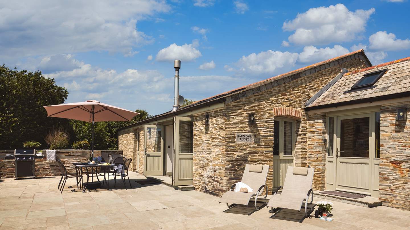 Nestled down its own private road, Barn Owl Roost welcomes four guests 