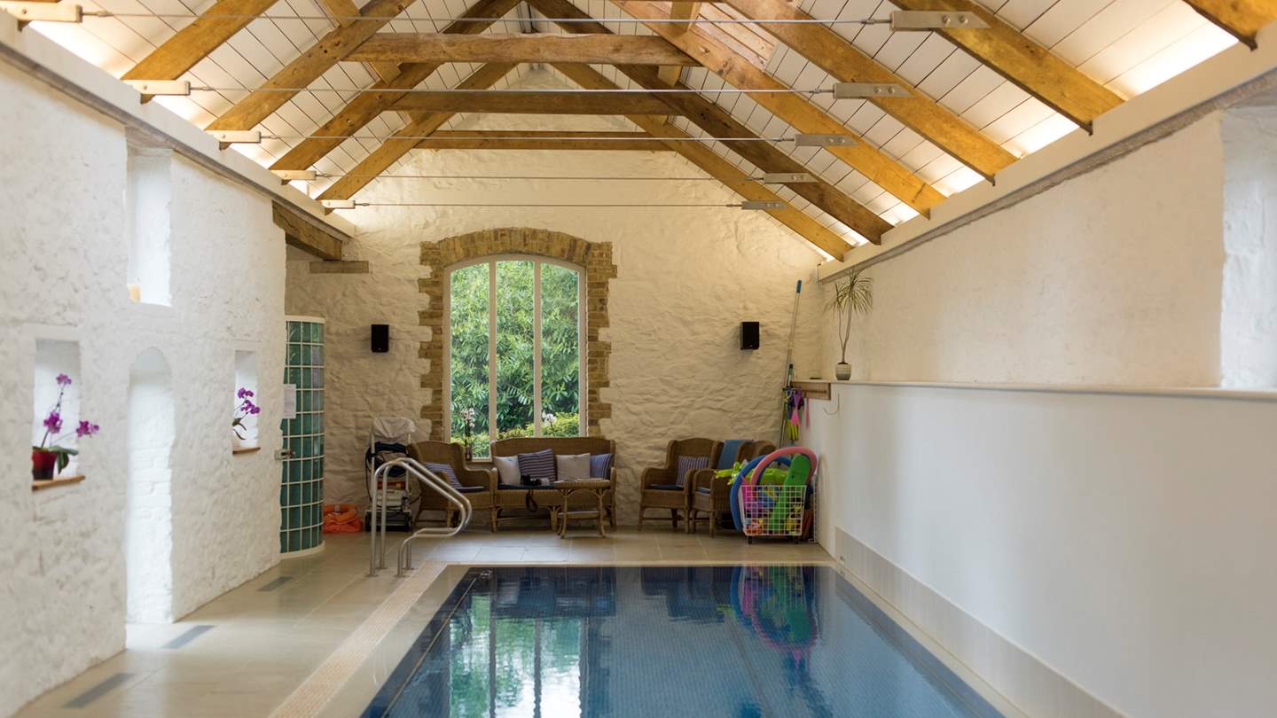 The private swimming pool is a perfect way to relax.