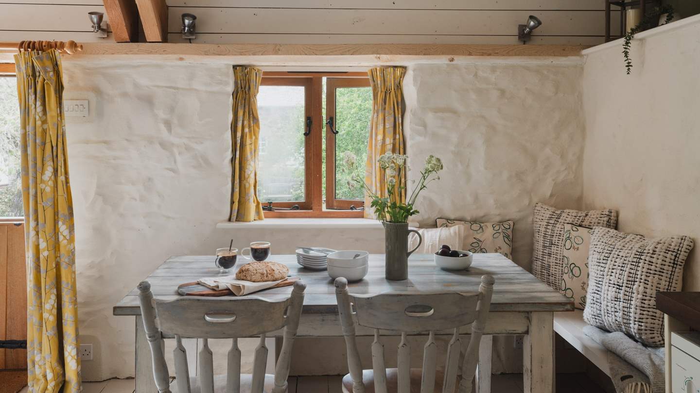 With a Nespresso coffee machine, enjoy your morning coffee in this peaceful corner of our sweet retreat 