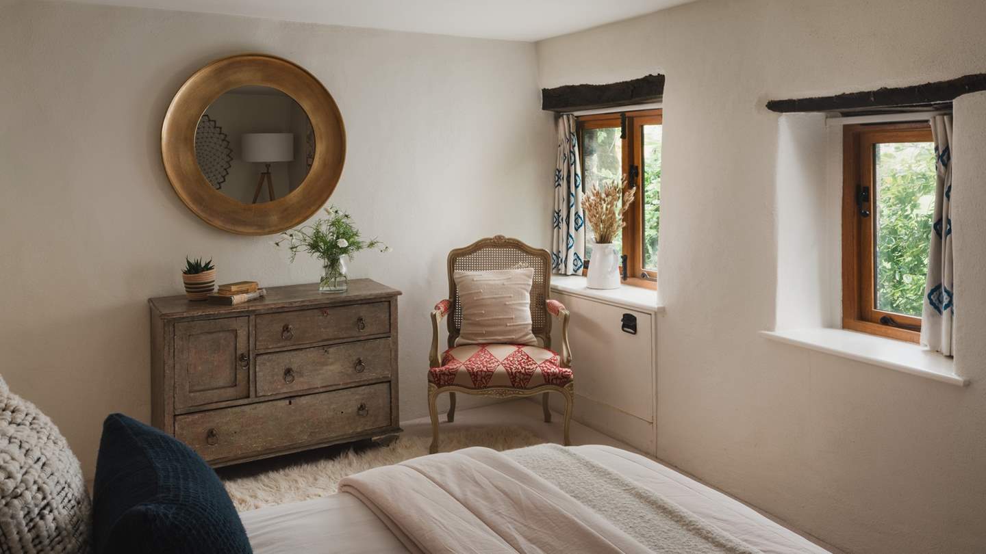 Both bedrooms have sumptuous bedding and throws as well as under floor heating for cooler months