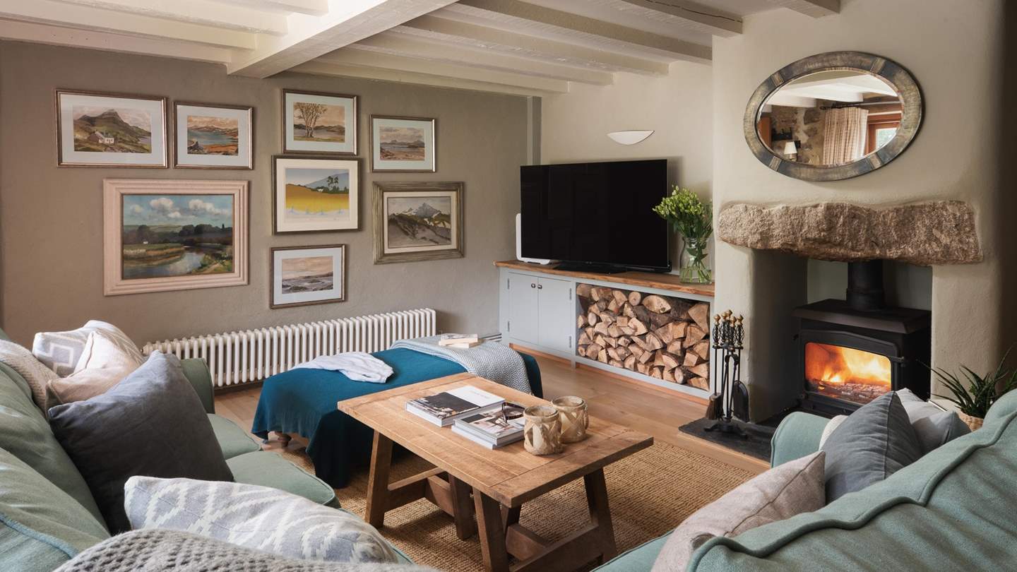 Seek moments of quietude in this inviting sitting room