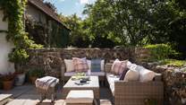 The perfect sunny spot for a delicious afternoon tea 