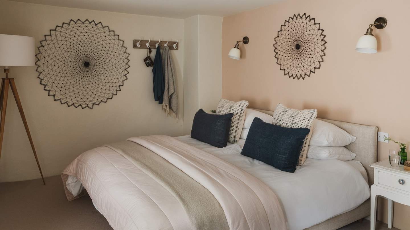 'Elm' is the second bedroom in Buddle Barn, comfortable and cosy with a king size bed