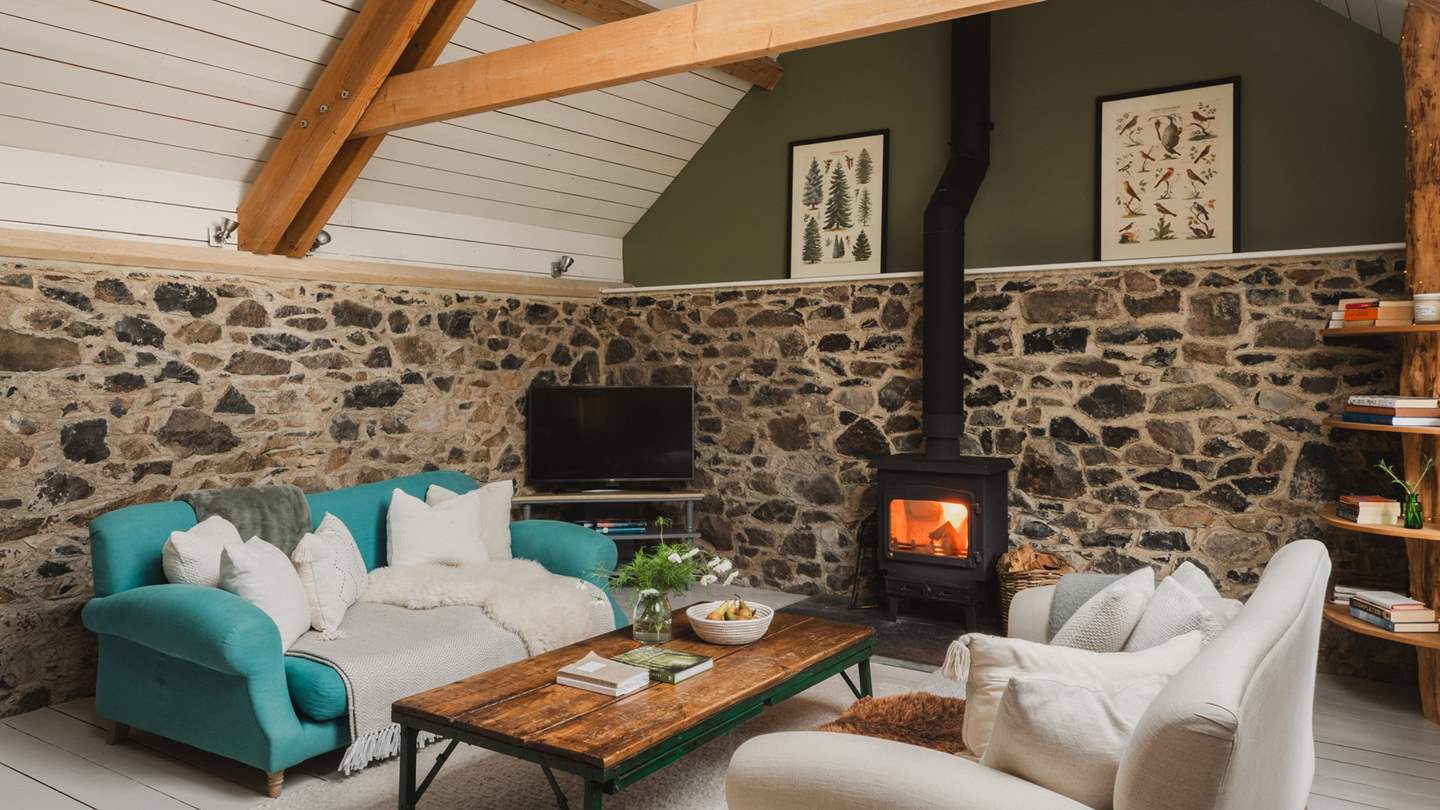 The lovely open-plan living space is just perfect for unwinding after a busy day exploring