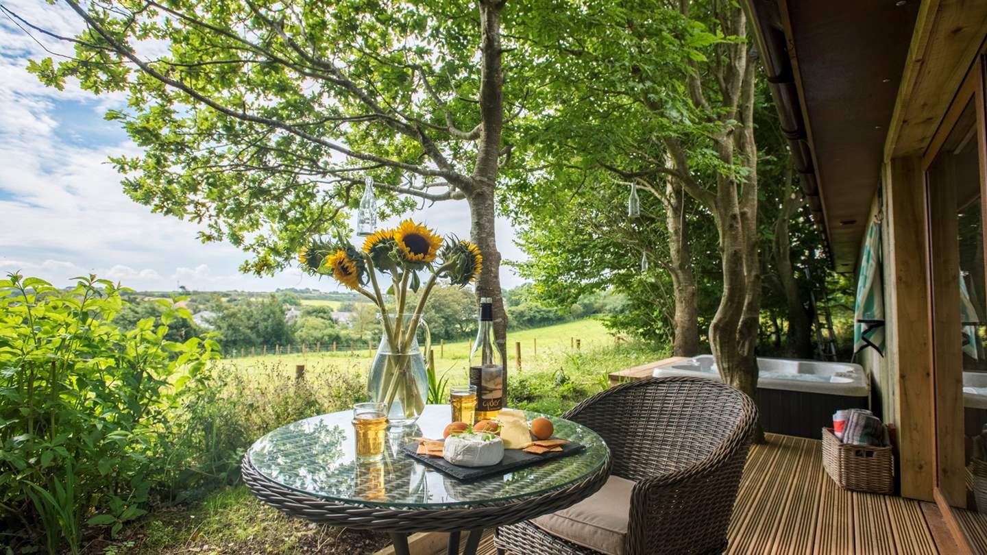 This hidden-away peaceful haven for two, deep in the Cornish countryside.