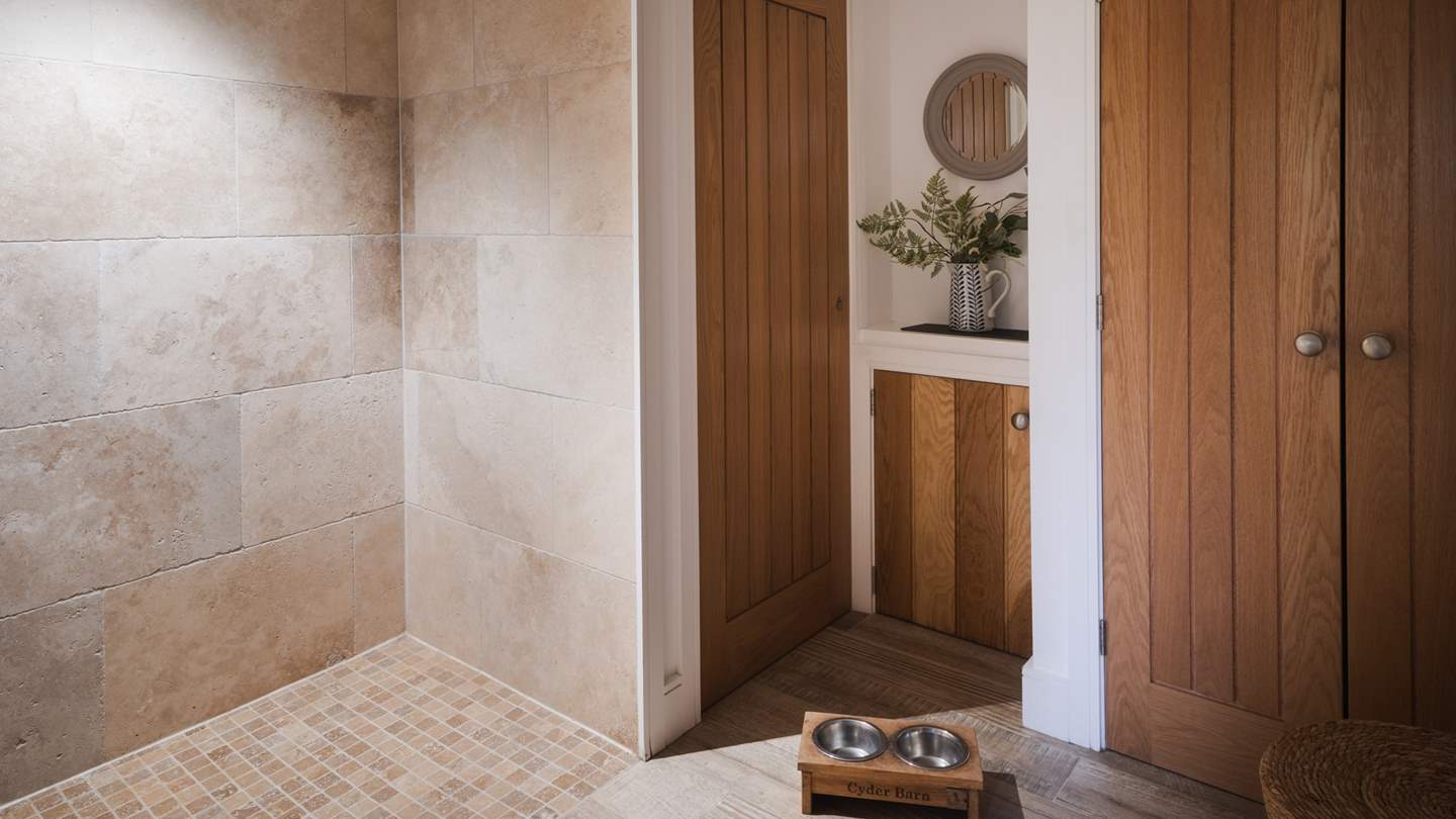 The utility room comes complete with a shower for your four-legged friend or if you've come straight off of the beach and are still in your wetsuit