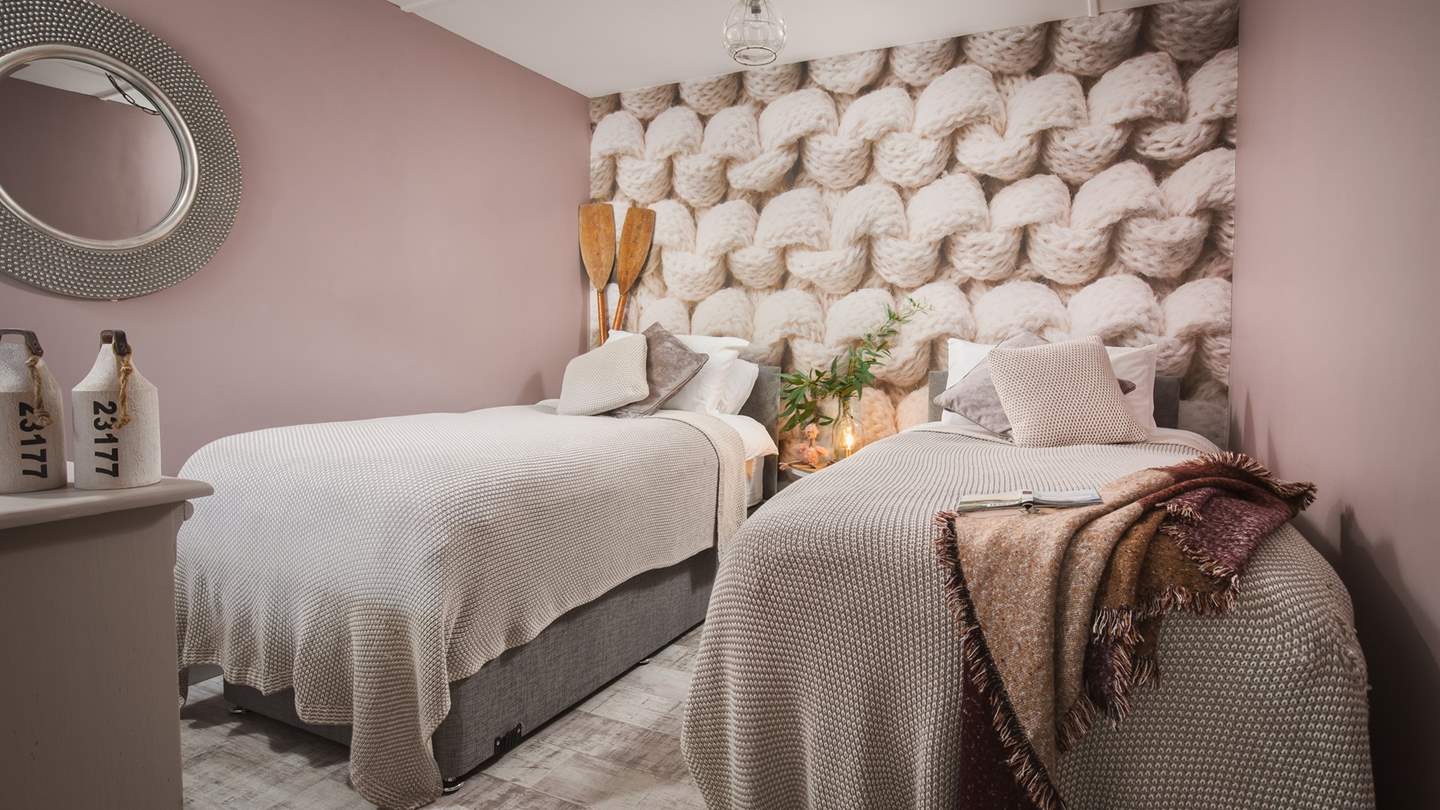 The second super-cute, cosy bedroom with garden views can be made as a double or twin