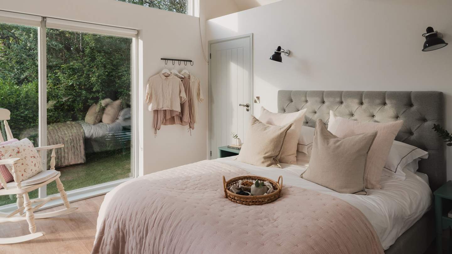 Blissful slumbers are promised in this pretty and tranquil en suite bedroom