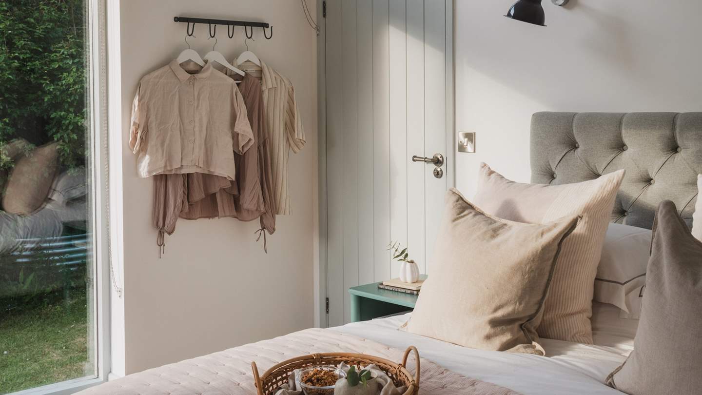 You'll find a handy hanging space for storing away your belongings 