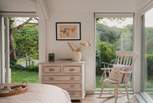 With floor to ceiling windows offering beautiful countryside views, our luxury retreat is perfect for lazy lie-ins where you can sit and watch the wildlife go by