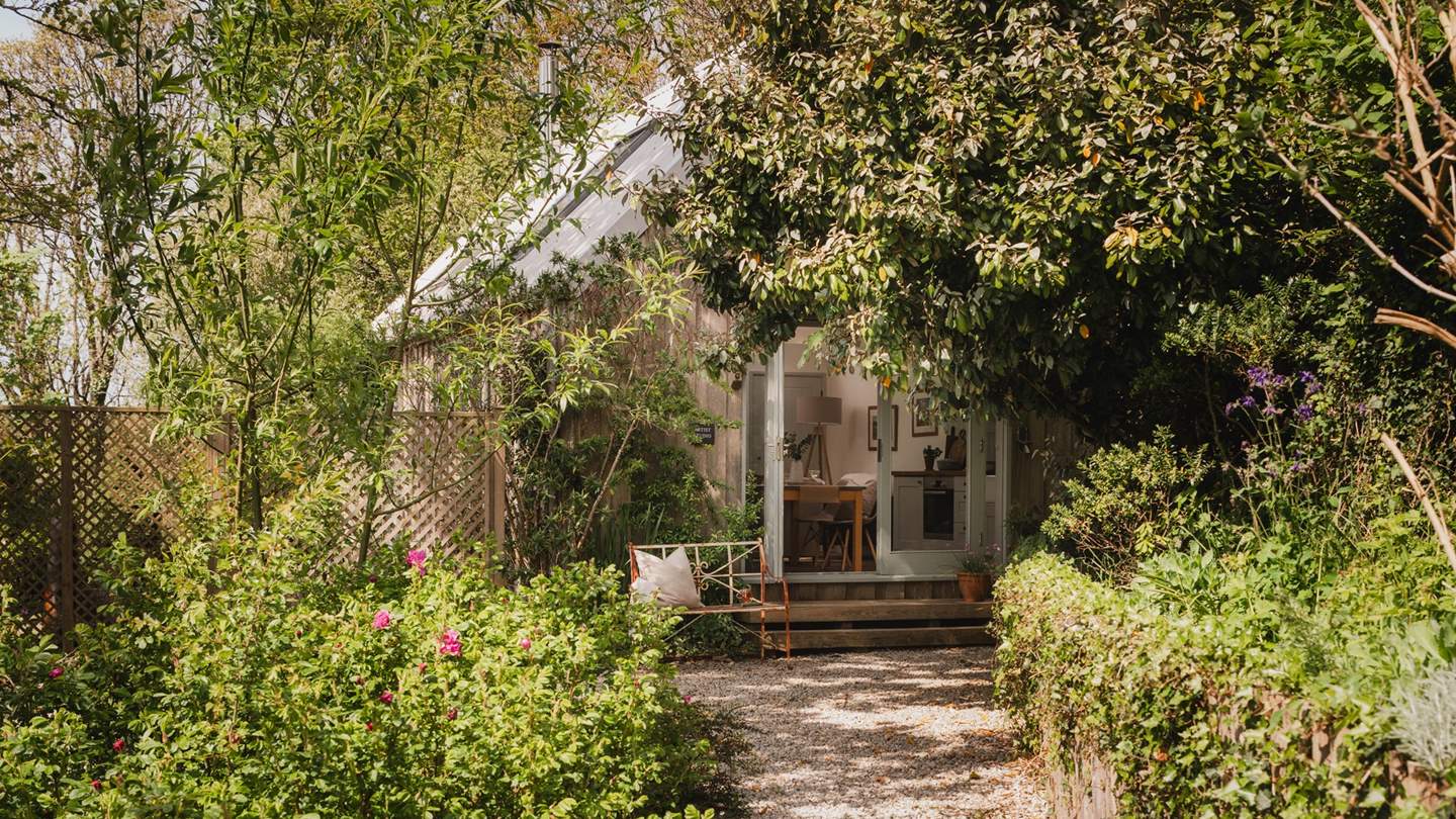 Our enchanting retreat lies snug amongst the trees near St Agnes in North Cornwall