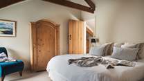 Bedroom two has zip and link beds (6' double or twin beds) and an en suite shower room