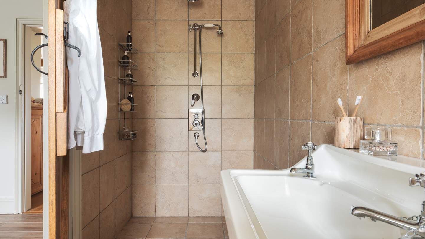 The downstairs bedroom with en suite wet room is ideal for those with limited mobility