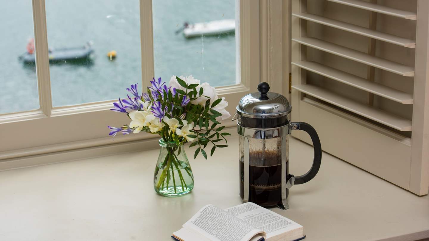 Take time out with a coffee and a good book, overlooking the sea - just wonderful.