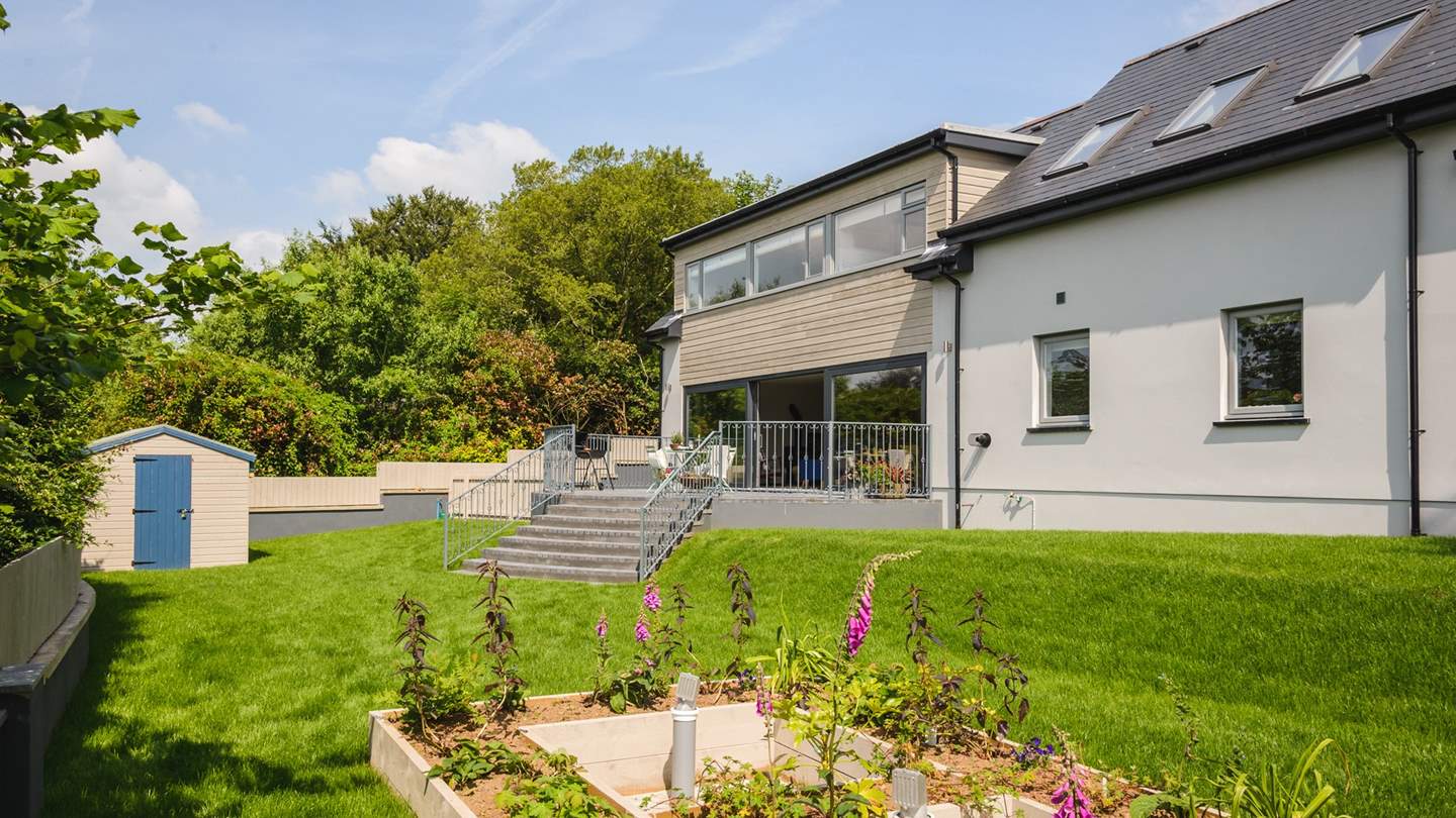 The luscious garden is simply delightful on a sunny day