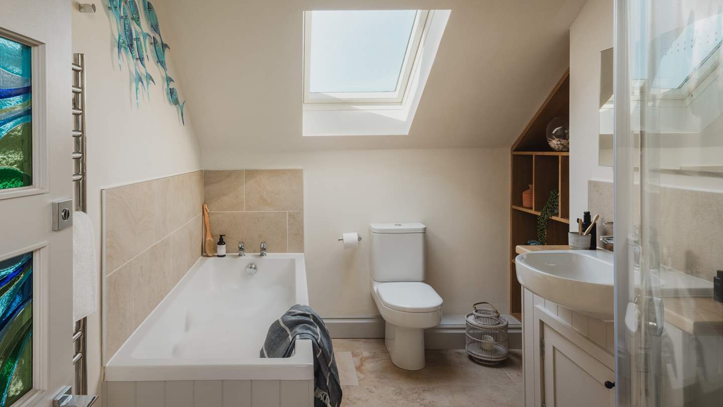 Complete with a large walk in shower and bath for rejuvenating soaks after a day of exploring