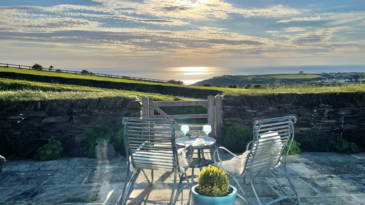 Enjoy the stunning view with a glass of something special in hand...