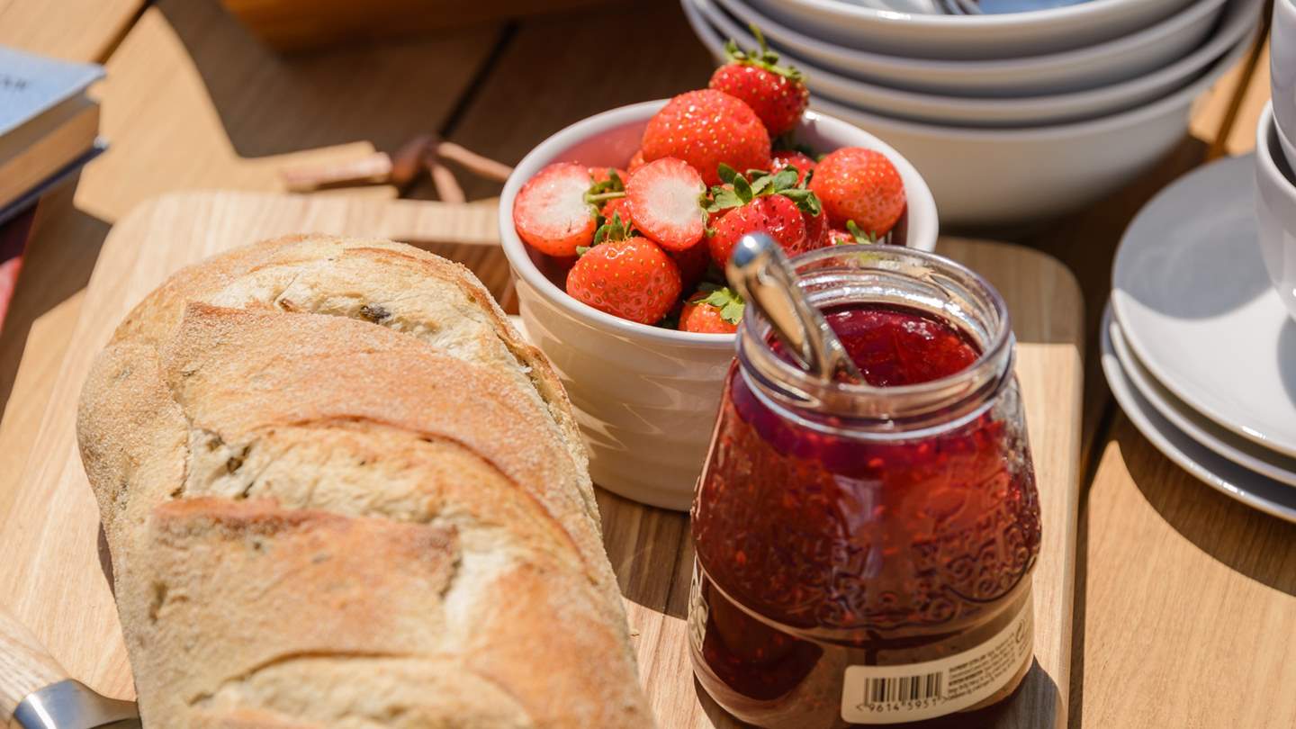 Make the most of seasonal. local ingredients when on holiday - there's plenty to be found in Cornwall!