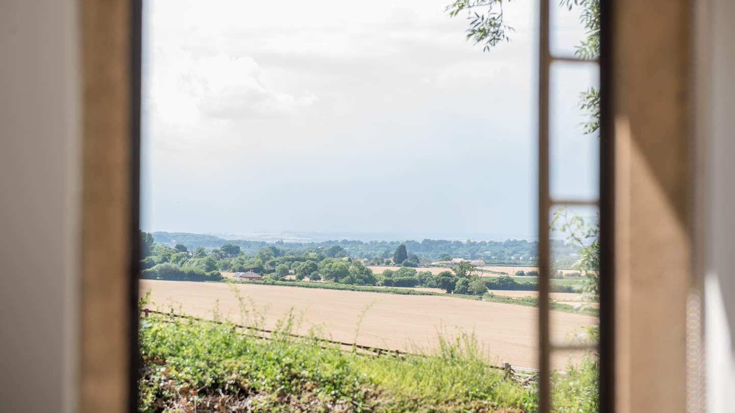 Countryside views as far as the eye can see. 