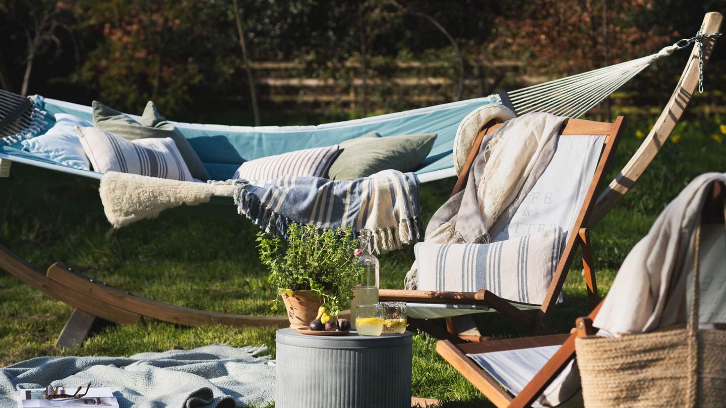 Relax with just the sounds of the woods accompanying you...