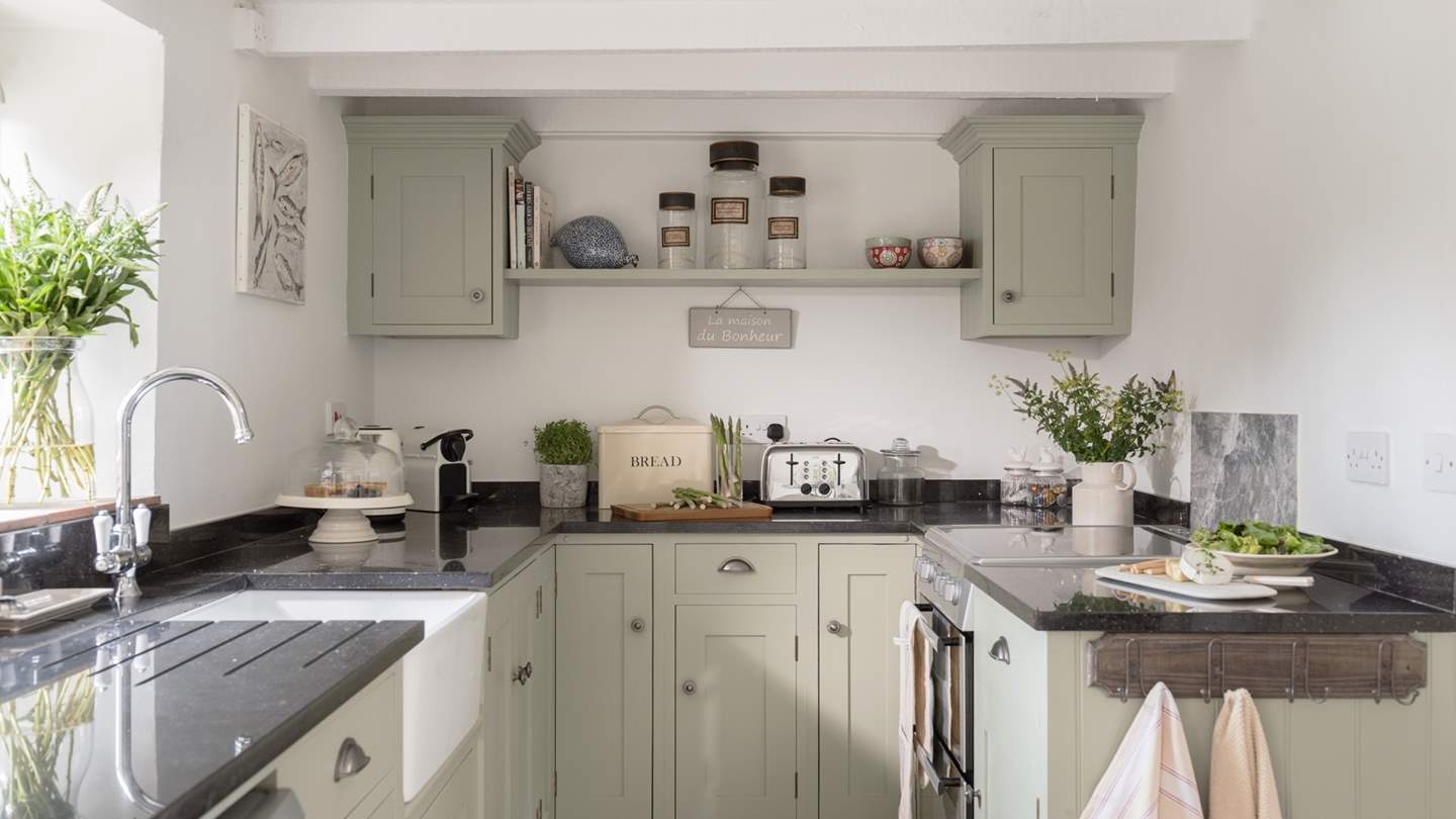The stunning country kitchen is ideal for rustling up feasts.