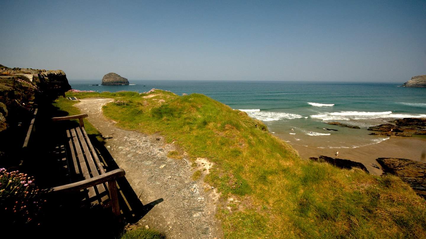 Take a moment to gaze over Cornwall's beautiful coastline