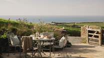 Seek a luxury escape to the Cornish coast at our clifftop retreat for four, with ocean views and tasteful interiors