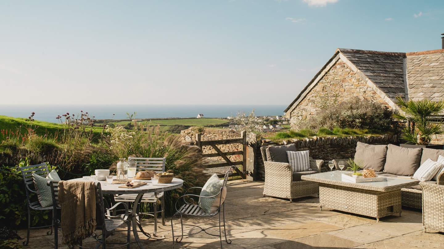 The patio beckons for dreamy moments of alfresco living...