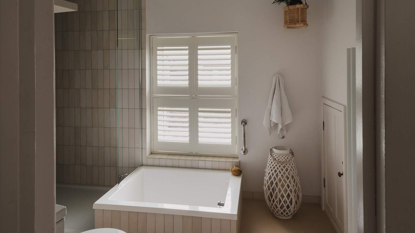 If it’s luxury you seek the Japanese soaking tub promises deep relaxation