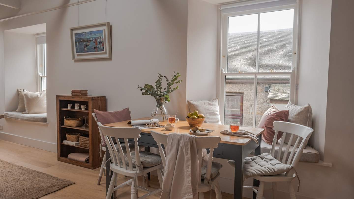 Upside-down living promises sea views as you lounge and dine, while two en-suite bedrooms invite you to rest in divine decadence