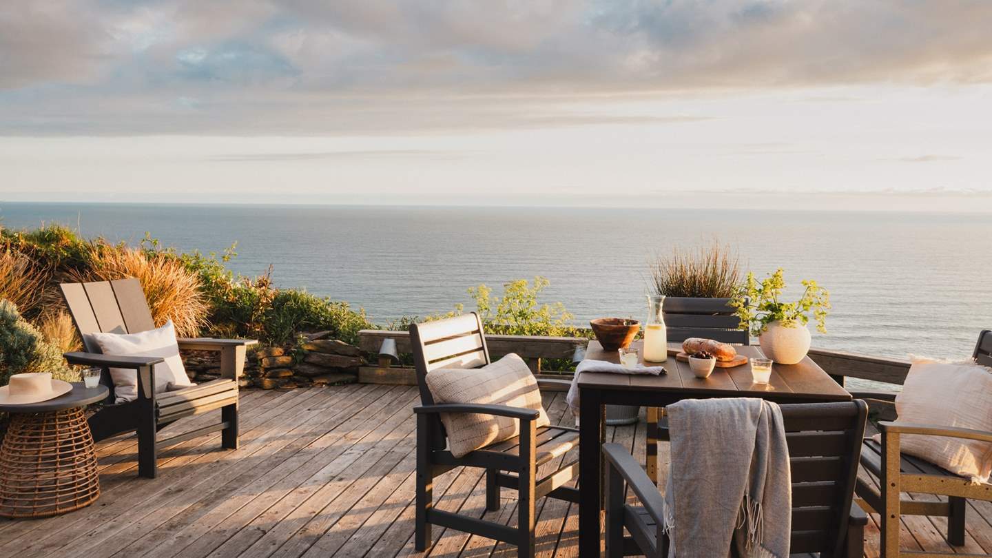 Savour alfresco moments on balmy summer evenings on the wooden deck