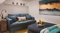 The cosy snug on the lower ground floor with Smart TV