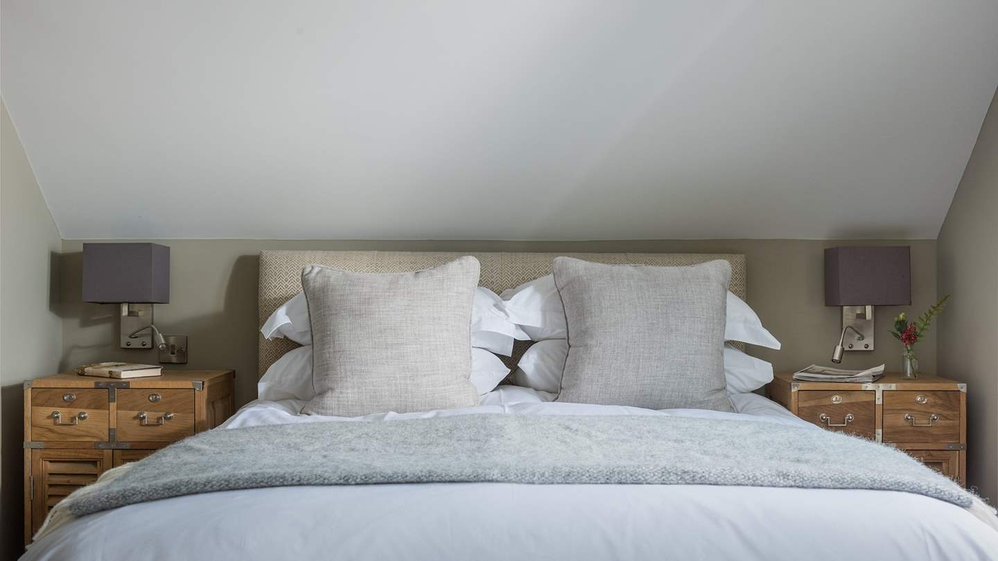 Dressed in sumptuous linens for a blissful nights repose