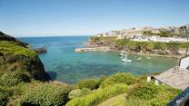 The charming village of Port Isaac, just a short drive away
