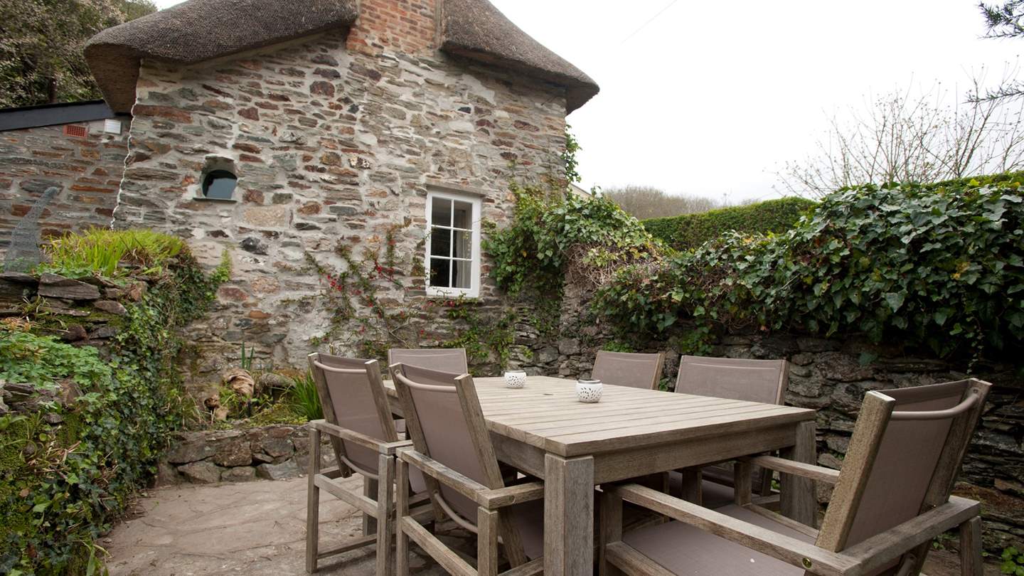 There are places to sit for a lazy summer's breakfast or evening glass of wine and enjoy those slow moments 