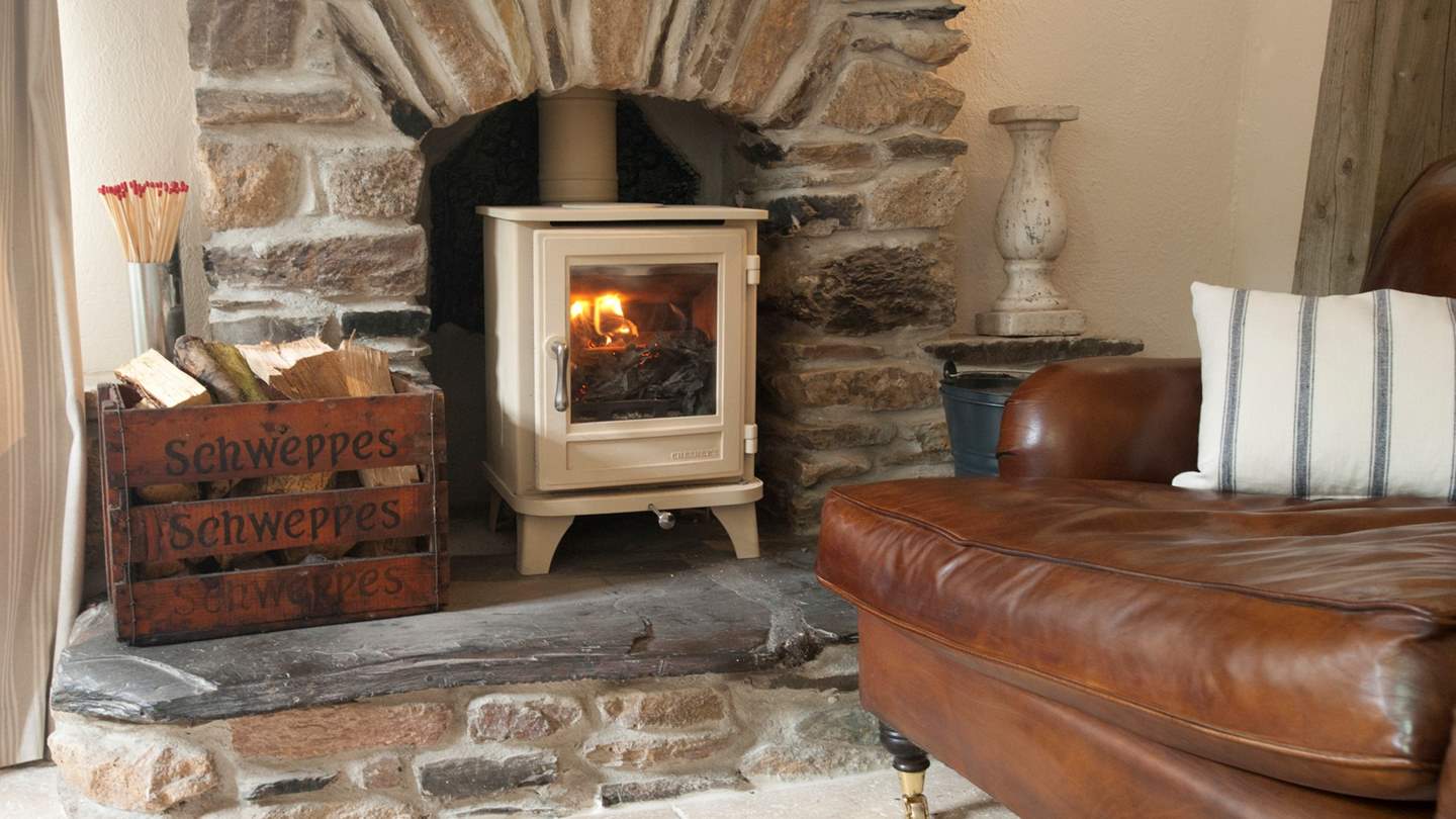 Settle in for cosy evenings beside the flickering wood burner
