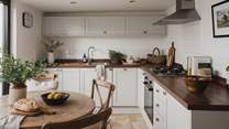 The delightful kitchen has all the appliances you'll need to rustle up feasts for your loved ones