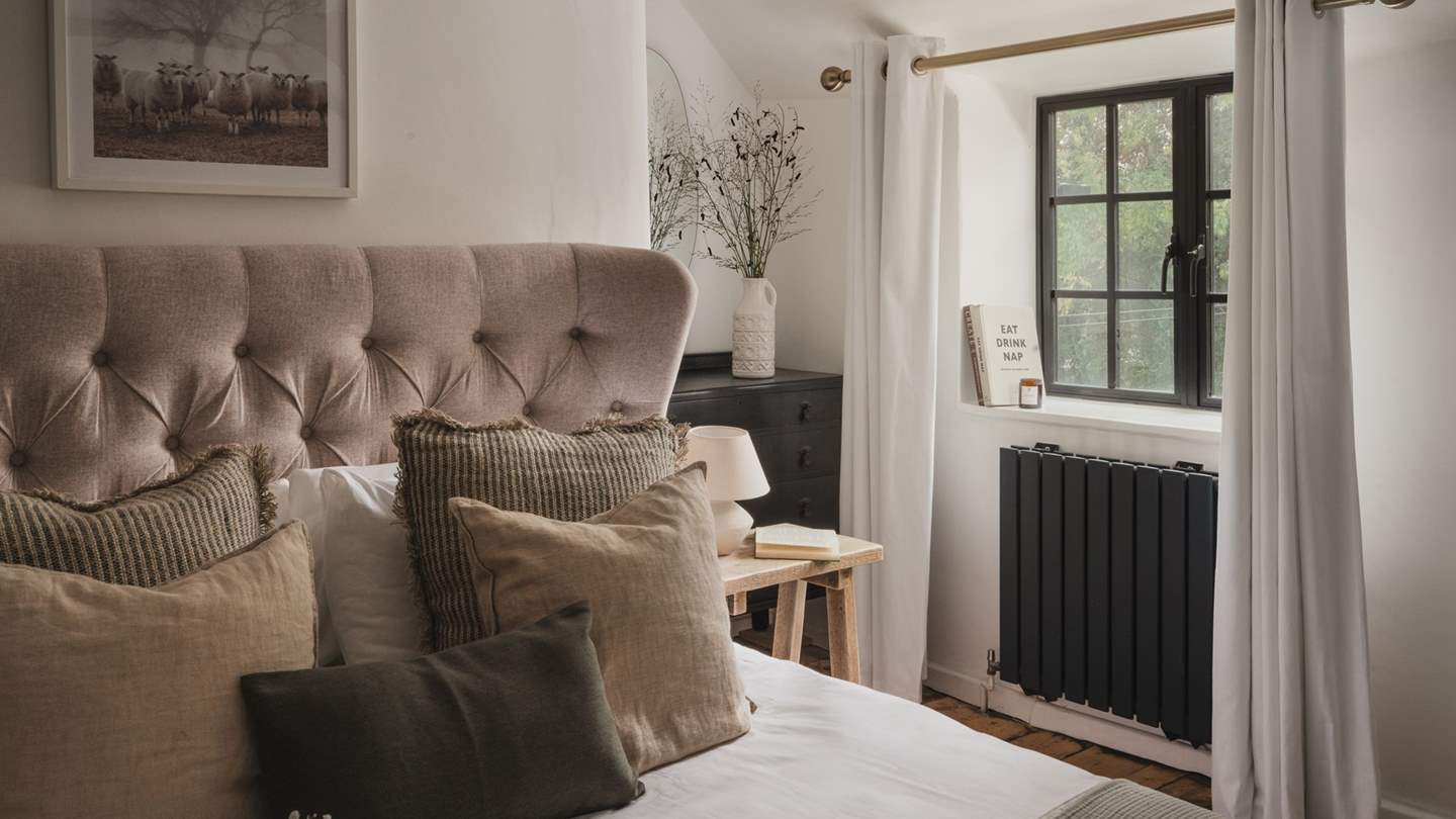 Swathed in luxurious bedding you're promised a blissful nights' sleep