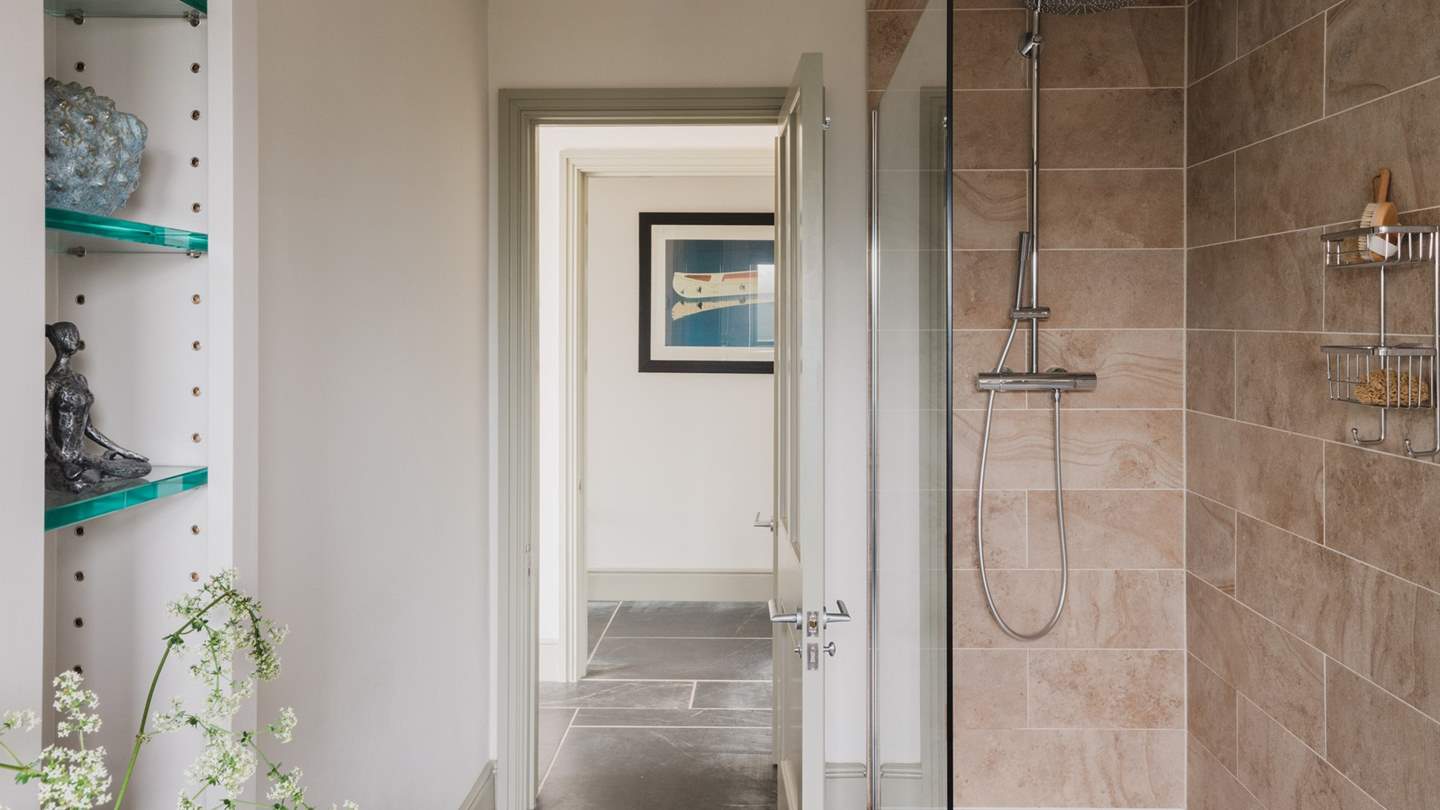 Bedroom three has the addition of an en suite shower room