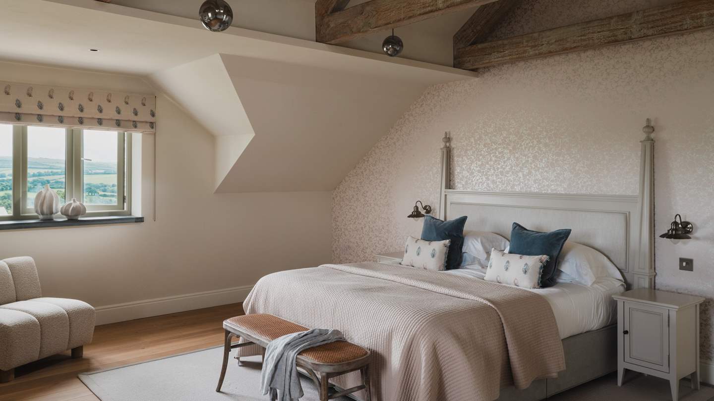 The sweet second bedroom also resides on the first floor 