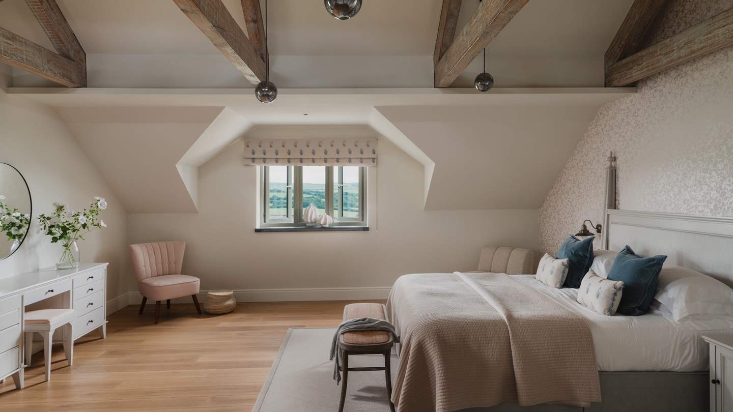 Home to a super king sized bed it tempts for lingering lie-ins with the softest linens