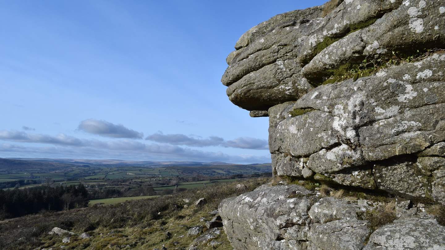 Views from Dartmoor across to Exmoor, both within an easy drive from The Gallery