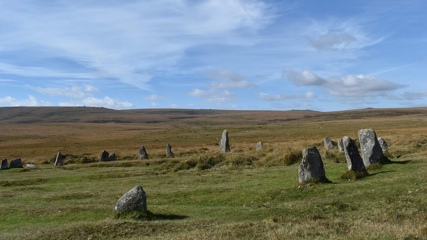 One of Dartmoor's stone circles, a short distance away from The Gallery